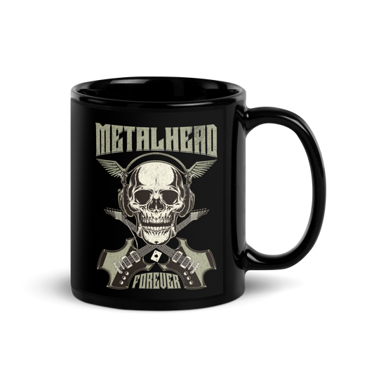Metalhead Black Glossy Mug