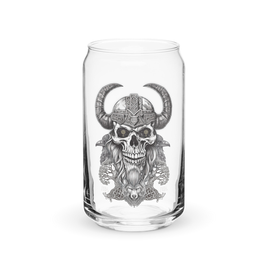 The Wise Viking Can-Shaped Glass
