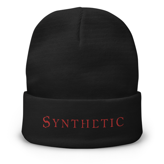 SYNTHETIC Beanie (Red Embroidery)
